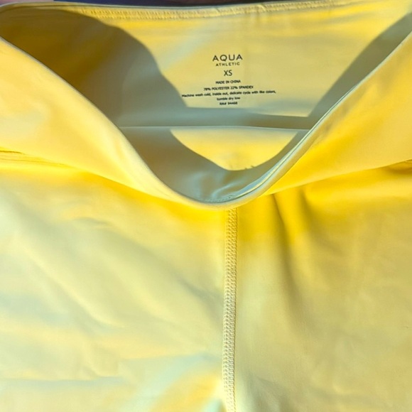 AQUA athletic yellow shorts - Picture 4 of 4